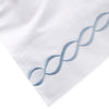 600 Thread Count Rope Embroidered Pillowcase Pair