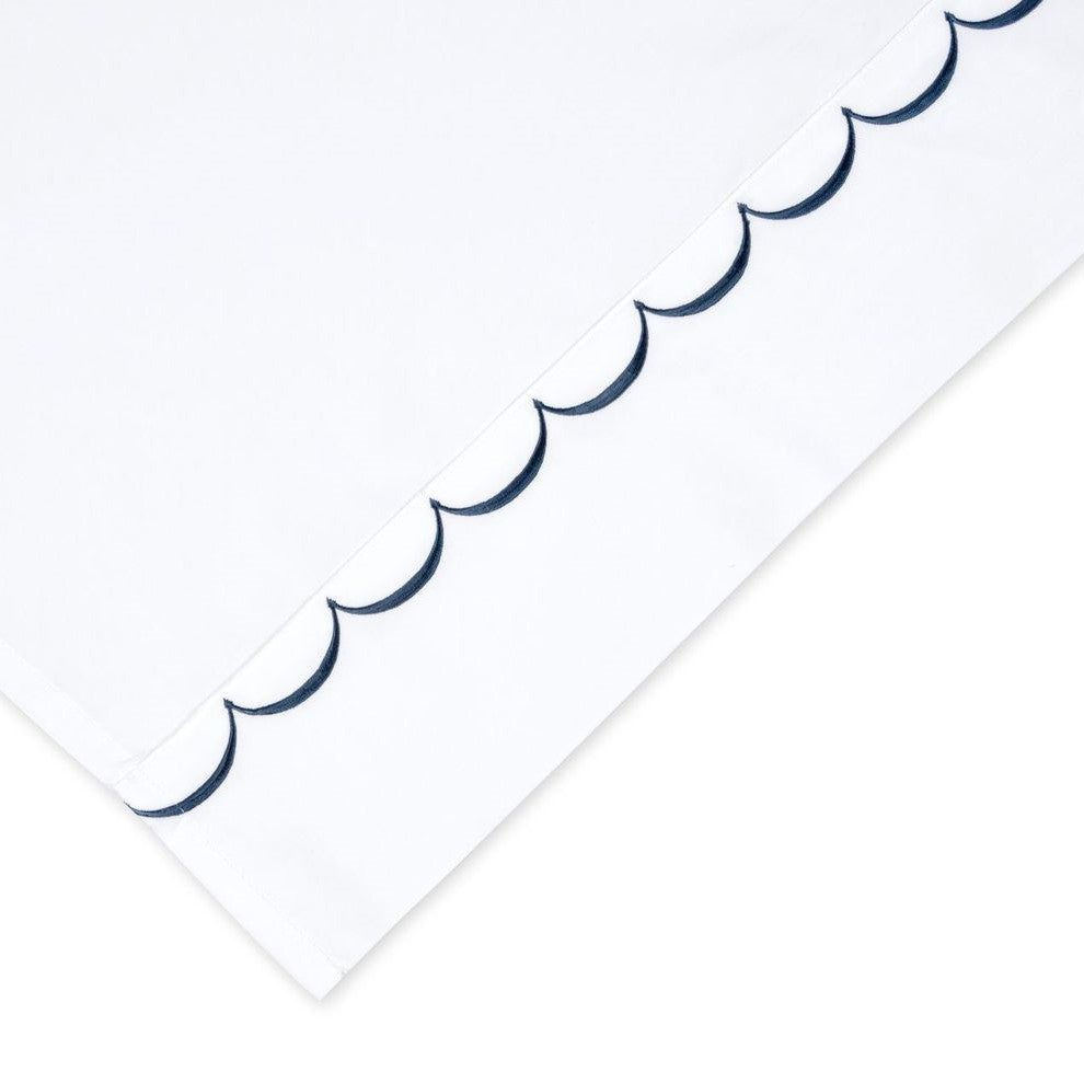 600 Thread Count Scallop Embroidered Pillowcase Pairs