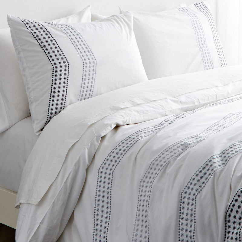 Vail Embroidered Duvet Cover Set
