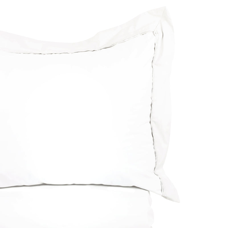 Double Pleat Percale Duvet Set