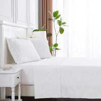 Elizabeth Lace Cotton Percale Sheet Set