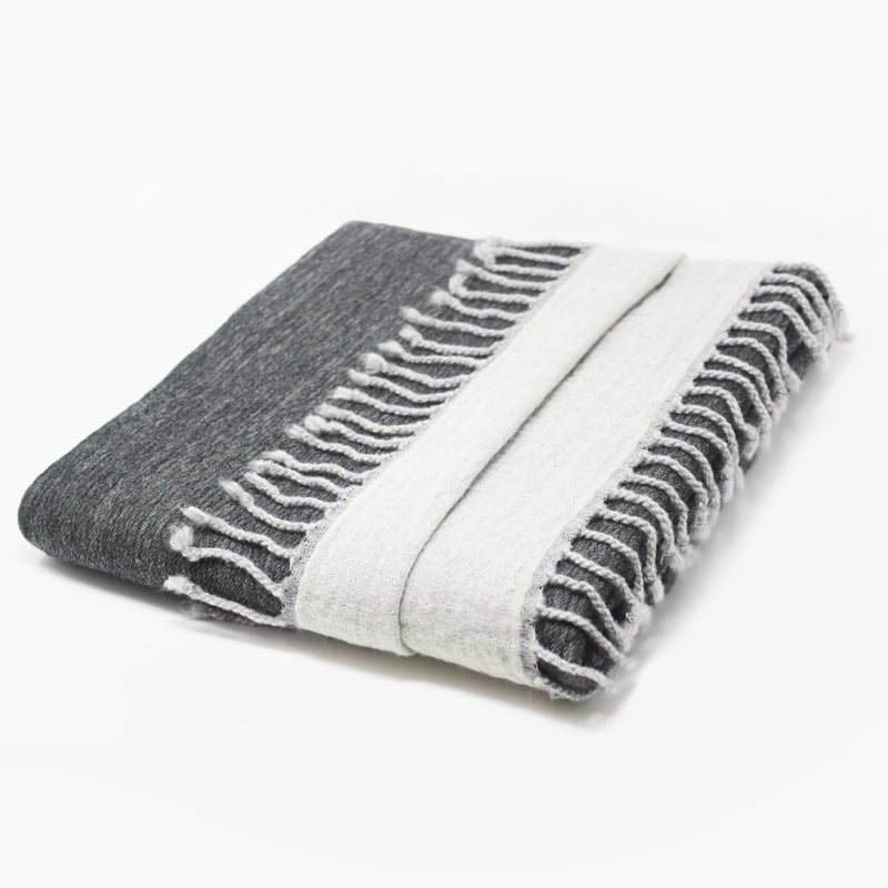 Reversible 100% Merino Wool Throw