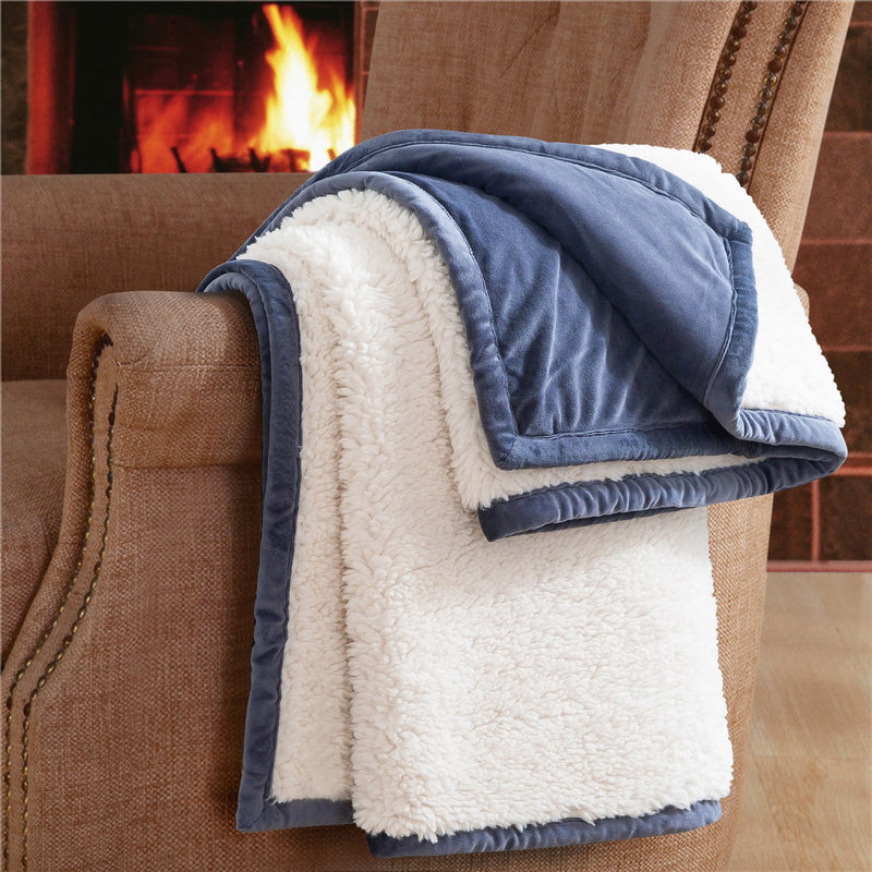 Sherpa Velvet Throw