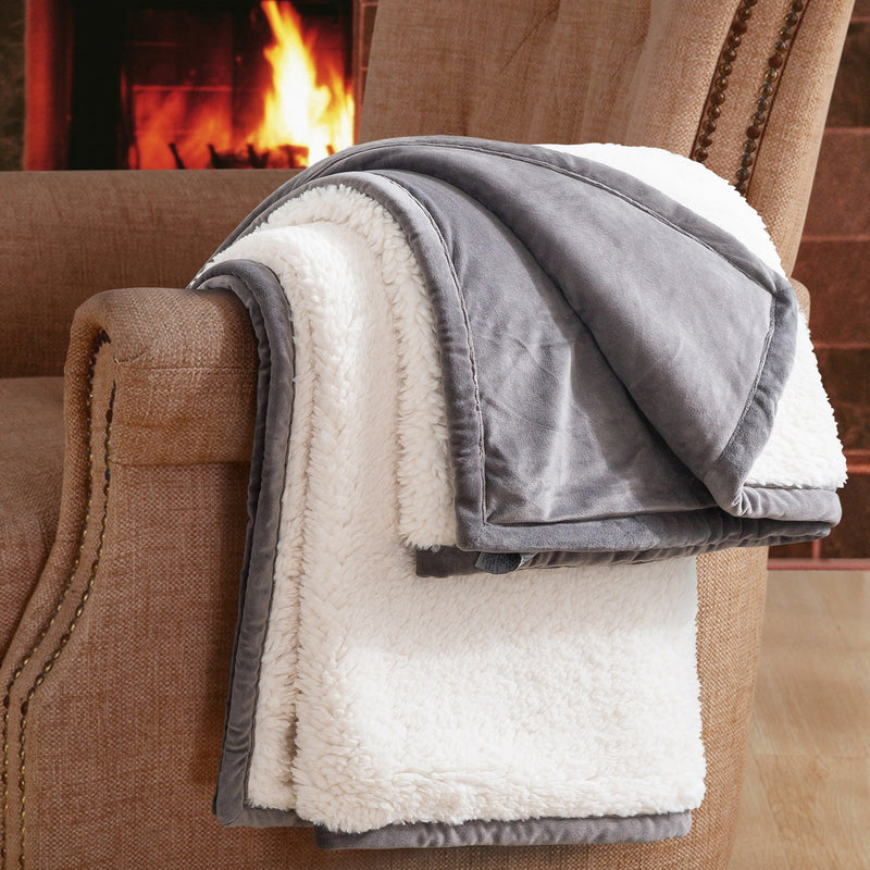 Sherpa Velvet Throw