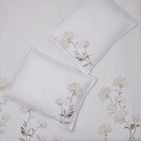 Hydrangea 100% Cotton Embroidered Duvet Set