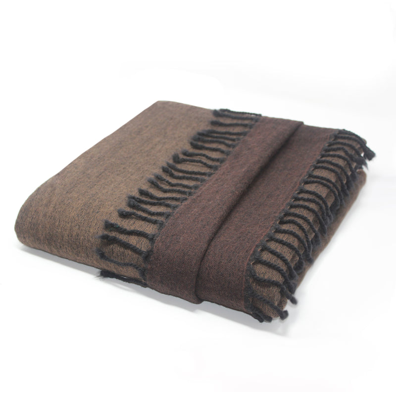 Reversible 100% Merino Wool Throw