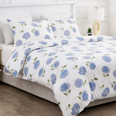 Hydrangea Printed Duvet Set