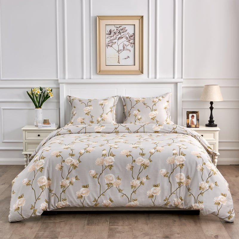 Alabaster Rose Duvet Set