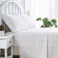 La Fleur Printed Cotton Percale Sheet Set