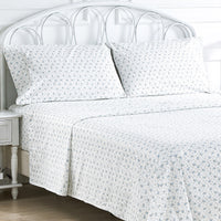 La Fleur Printed Cotton Percale Sheet Set