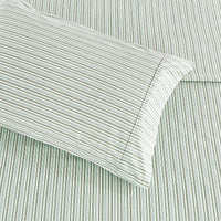 Shirt Stripes Printed Cotton Percale Sheet Set