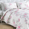 Jardin De Rose Reversible Cotton Percale Quilt Set