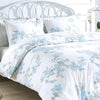 Jardin De Rose Printed Cotton Percale Duvet Set