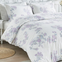 Jardin De Rose Printed Cotton Percale Duvet Set