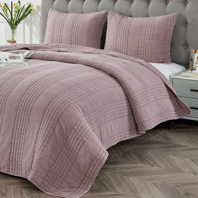 Stonewashed Cotton Quilt Set