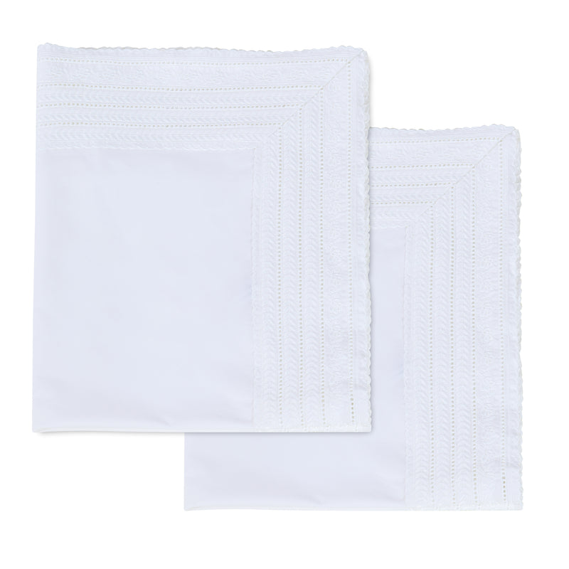 Elizabeth Lace Percale Euro Sham Pair