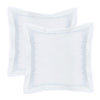 Baby's Breath Embroidered Percale Euro Sham Pairs