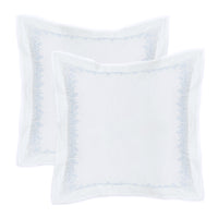 Baby's Breath Embroidered Percale Euro Sham Pairs