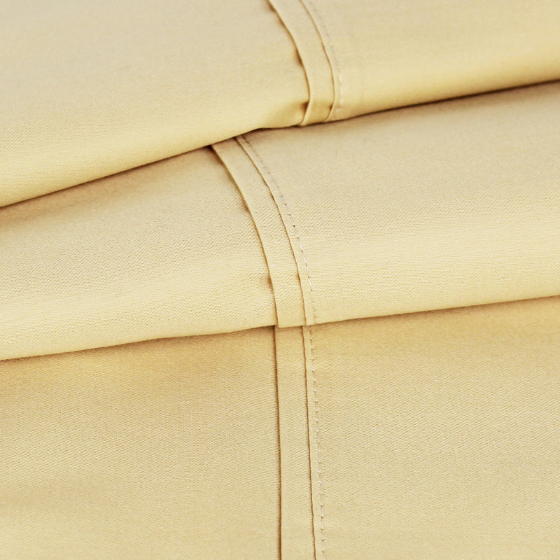 400 Thread Count Wrinkle Free Cotton Sheet Set with Extra Pillowcases