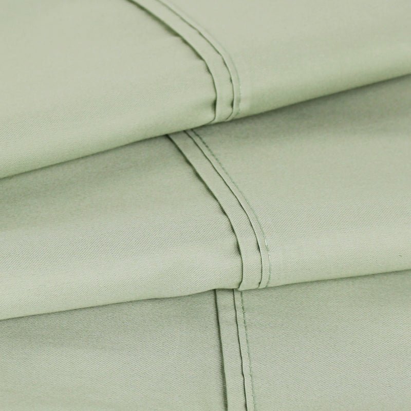 400 Thread Count Wrinkle Free Cotton Sheet Set with Extra Pillowcases