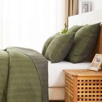 Hand Stitched Reversible Kantha Pillow Sham Pairs