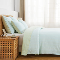Hand Stitched Reversible Kantha Pillow Sham Pairs