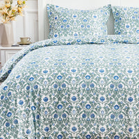 Arts & Crafts Floral Printed Duvet Cover Set