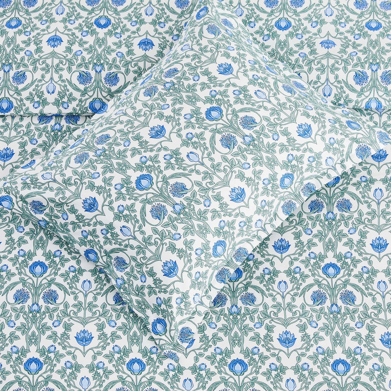 Arts & Crafts Floral Printed Duvet Cover Set