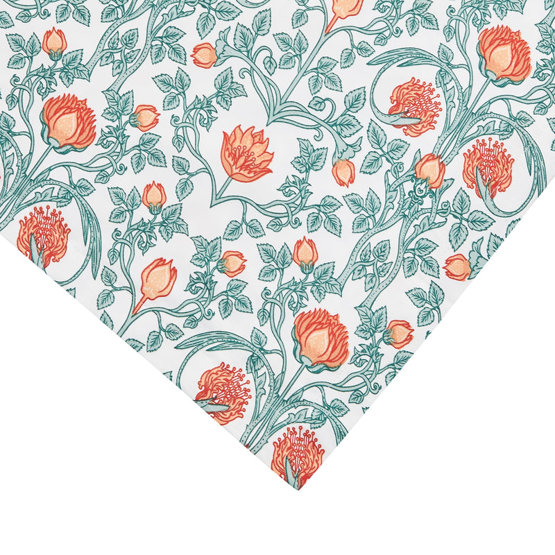 Arts & Crafts Floral Printed Duvet Cover Set