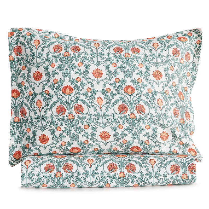 Arts & Crafts Floral Printed Duvet Cover Set