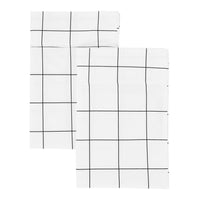 Grid Printed Cotton Percale Pillowcases