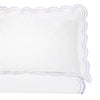 Double Scallop Embroidered Percale Duvet Set