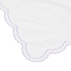 Double Scallop Embroidered Percale Euro Sham Pair