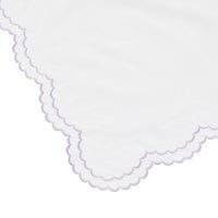 Double Scallop Embroidered Percale Euro Sham Pair