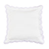 Double Scallop Embroidered Percale Euro Sham Pair