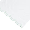 Double Scallop Embroidered Percale Sheet Set