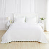 Double Scallop Embroidered Percale Duvet Set