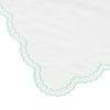 Double Scallop Embroidered Percale Duvet Set