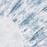 Petit Floral Toile Printed Cotton Percale Sheet Set