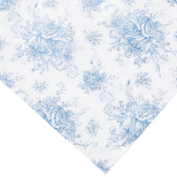 Petit Floral Toile Printed Cotton Percale Duvet Set