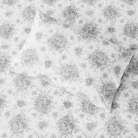Petit Floral Toile Printed Cotton Percale Sheet Set