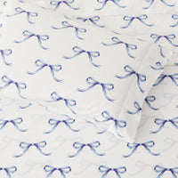 Gentle Ribbons Printed Cotton Percale Sheet Set