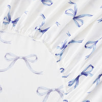 Gentle Ribbons Printed Cotton Percale Sheet Set