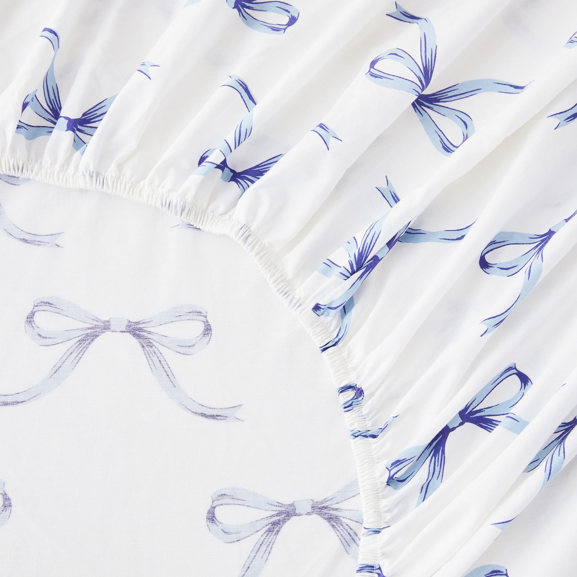 Gentle Ribbons Printed Cotton Percale Sheet Set