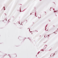 Gentle Ribbons Printed Cotton Percale Sheet Set