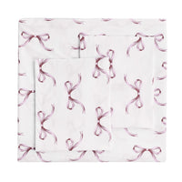Gentle Ribbons Printed Cotton Percale Duvet Set