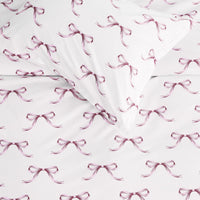 Gentle Ribbons Printed Cotton Percale Duvet Set