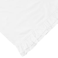 Double Layer Ruffle Cotton Percale Sheet Set