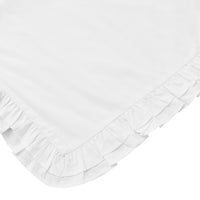 Double Layer Ruffle Cotton Percale Duvet Set