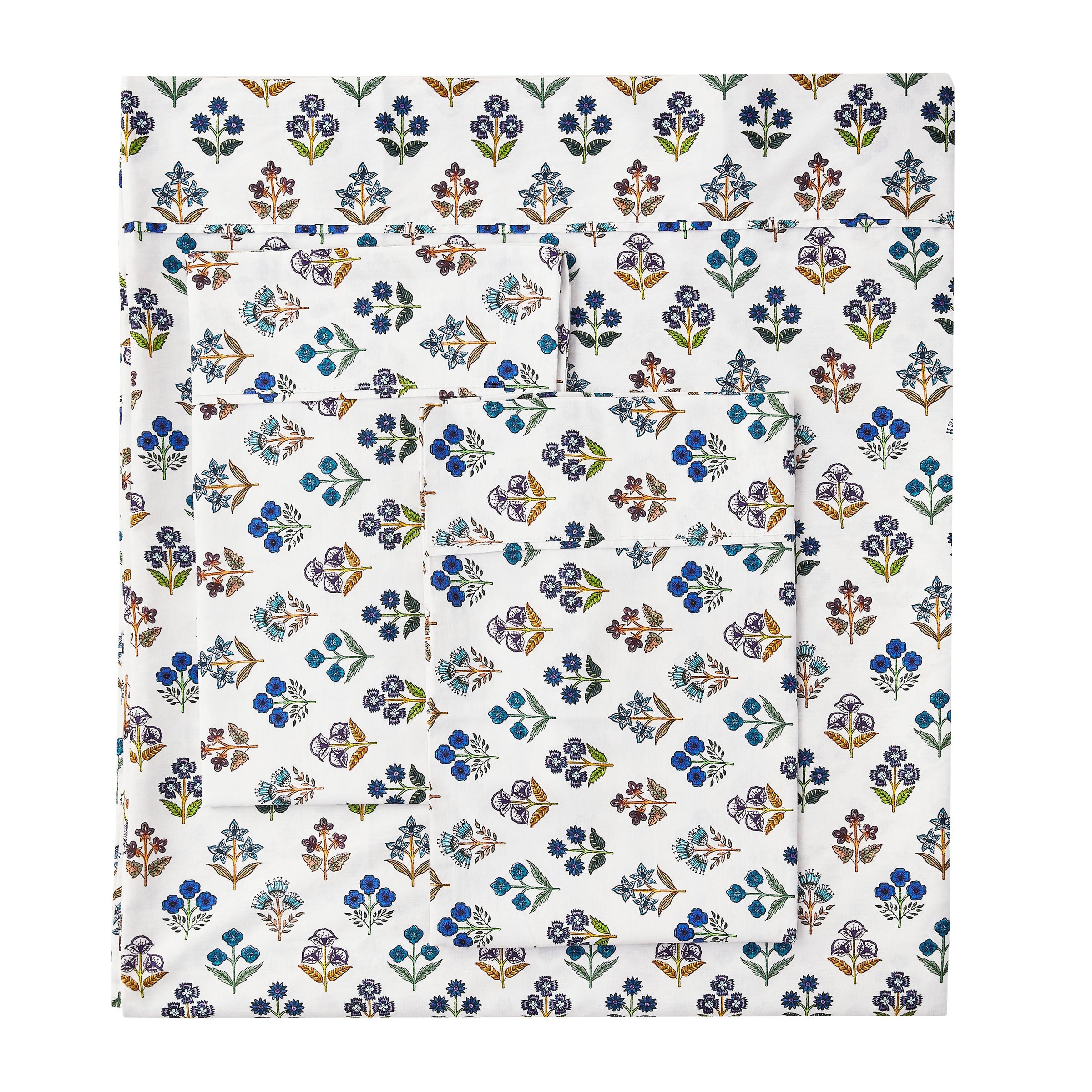 Happy Garden Printed Cotton Percale Sheet Set
